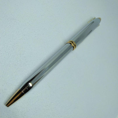CROSS Tendown Medalist ball pen with silver and gold two-tone metal design and clip