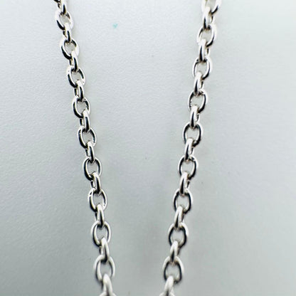 TASAKI Pearl Pendant Necklace in silver with white pearl on a 40cm chain displayed with box