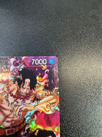 One Piece Portgas D. Ace SR — OP-02 King of the Hill Showdown OP02-013 — Japanese