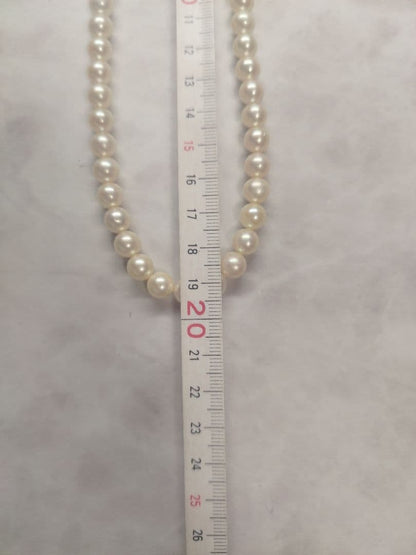 TASAKI pearl necklace featuring 7.5mm pearls on a 38cm length strand