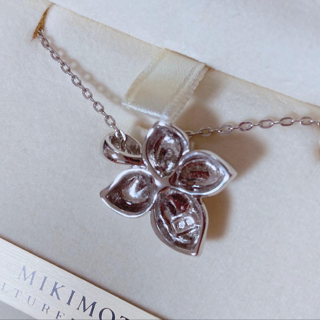 MIKIMOTO pearl necklace with flower design from JAL in-flight sales, boxless with booklet