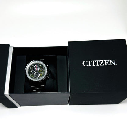 Citizen Night Hawk Chronograph Tachymeter Solar Men's Watch — Japanese