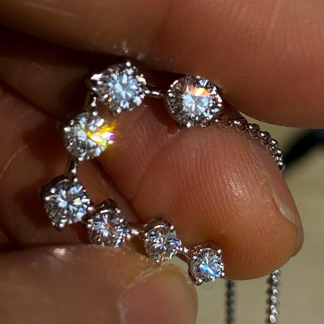 Tasaki Diamond 1ct Up ring in 18K white gold with 1.03 carat sparkling diamond