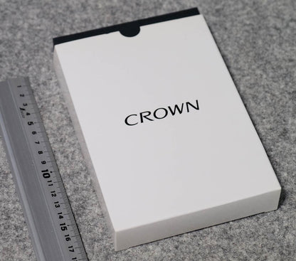 CROWN emblem ornament attached ballpoint pen CROSS model with black barrel and gold accents