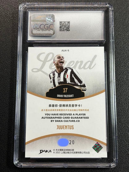 Trezeguet Autographed Card 20 Limited On-Card — Japanese