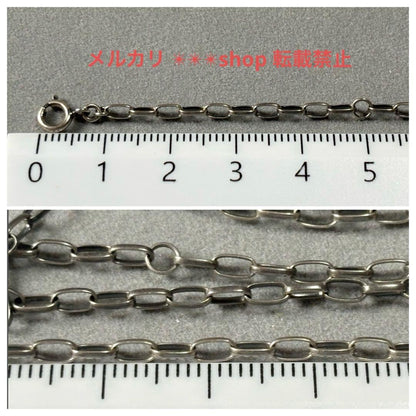 Kuro Feather Motif Silver Necklace with faded finish, total length 45 cm