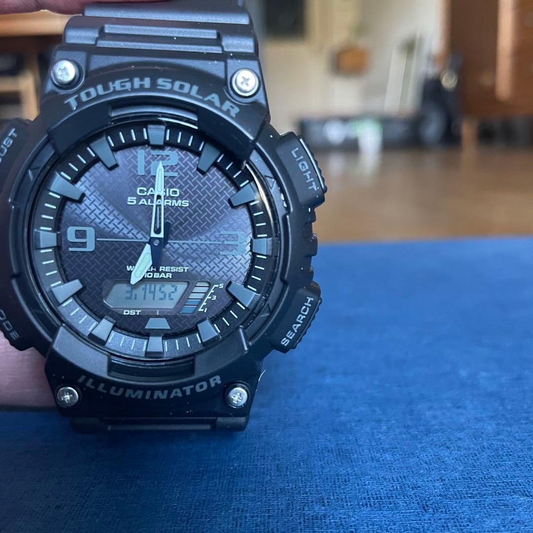 CASIO AE-1200WH-1AVEF Solar Men's Watch — Japanese
