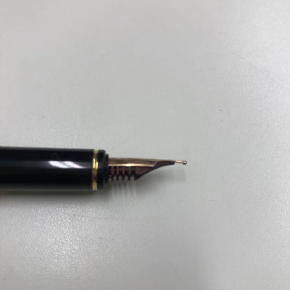 Pilot Fountain Pen model 14K-585 with green marble body and 14K gold nib shown as pictured