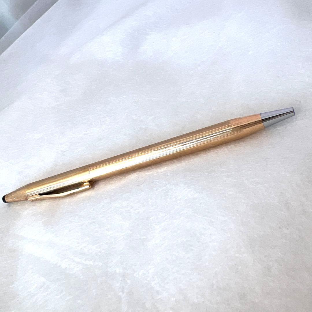 CROSS Official Fine Ballpoint Pen with metal body, oil-based ink, solid color, 13 cm length