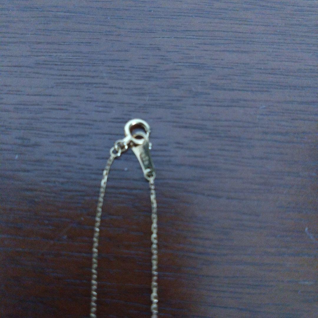 Agat Moon Motif Necklace in K18 gold with diamond accents measuring approximately 40 cm long