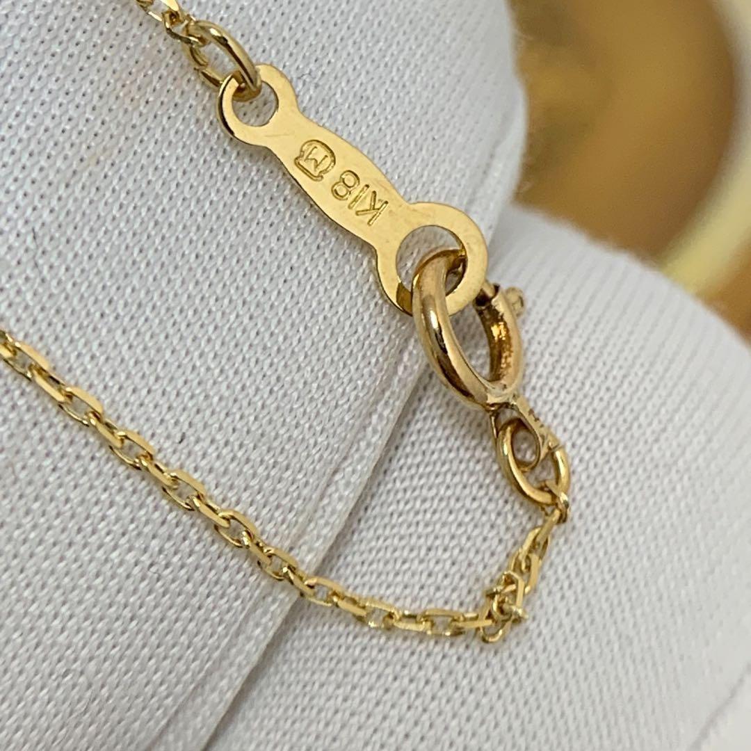 Mikimoto necklace with 7.1mm Akoya pearl and diamond on 42cm K18YG gold chain
