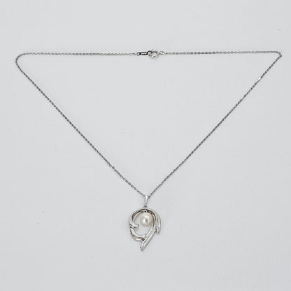 1976 Mikimoto pearl necklace with 6.1mm pearls on a 40 cm SV925 sterling silver chain