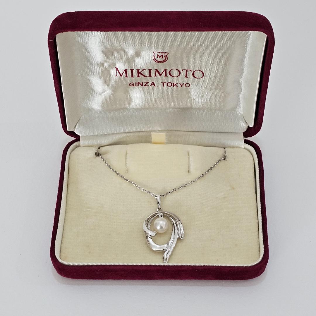 1976 Mikimoto pearl necklace with 6.1mm pearls on a 40 cm SV925 sterling silver chain