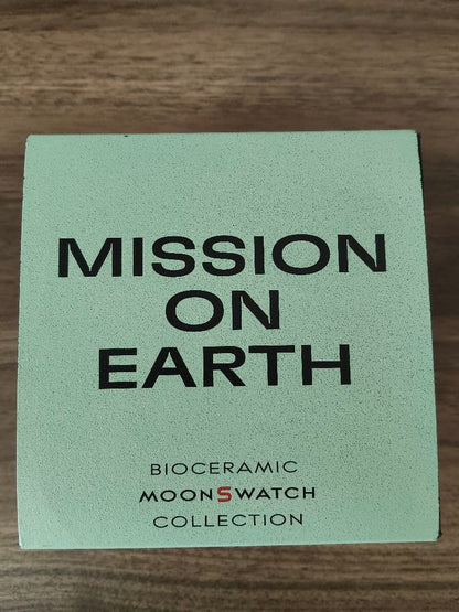 swatch MoonSwatch Earth Quartz Men's — Japanese