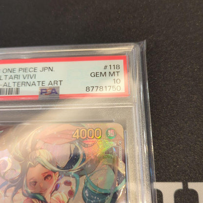 PSA 10 One Piece Nefertari Vivi L — OP04-118 — Japanese
