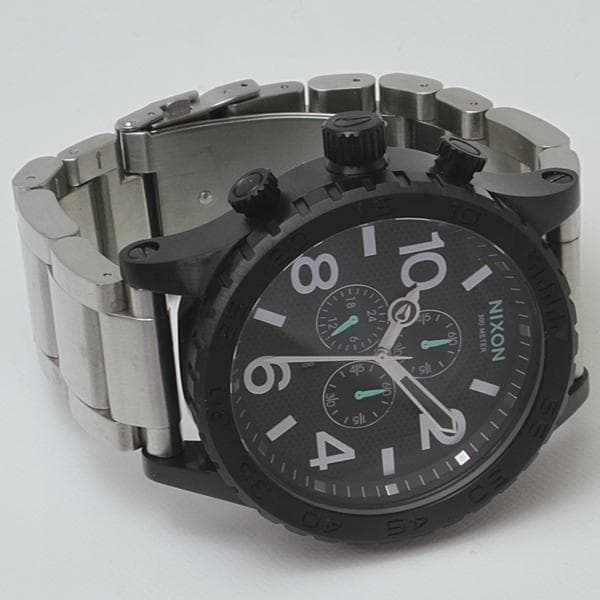 NIXON 51-30 CHRONO SV/STEEL Quartz Men's Watch — Japanese