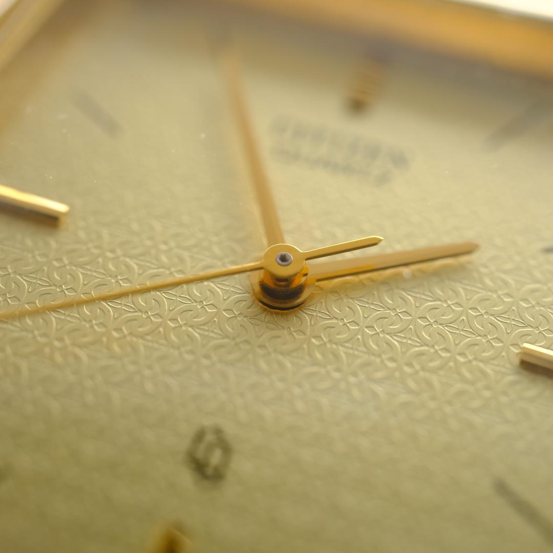 Citizen Tank Gold Quartz Men's Watch — Japanese