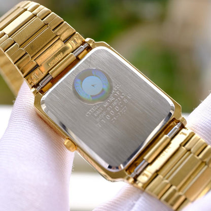 Citizen Tank Gold Quartz Men's Watch — Japanese