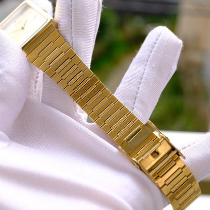 Citizen Tank Gold Quartz Men's Watch — Japanese
