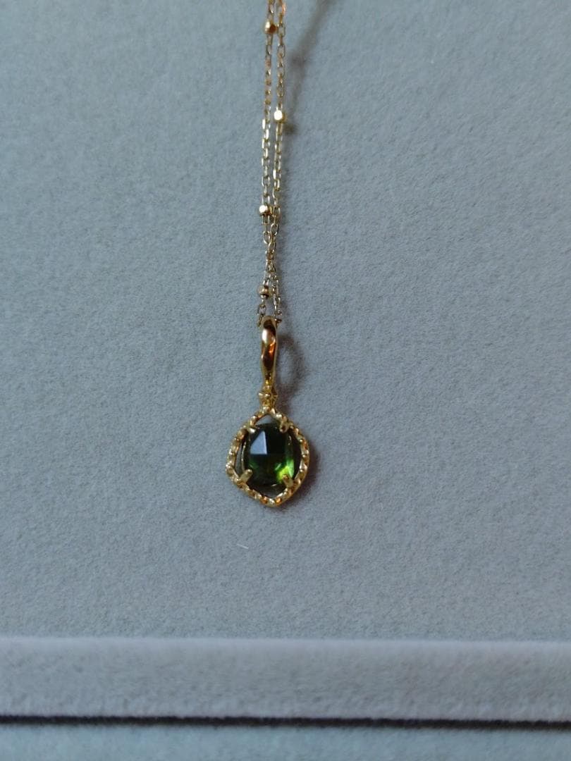 Agete yellow gold K10 necklace chain 45cm with engraved adjuster and guarantee certificate