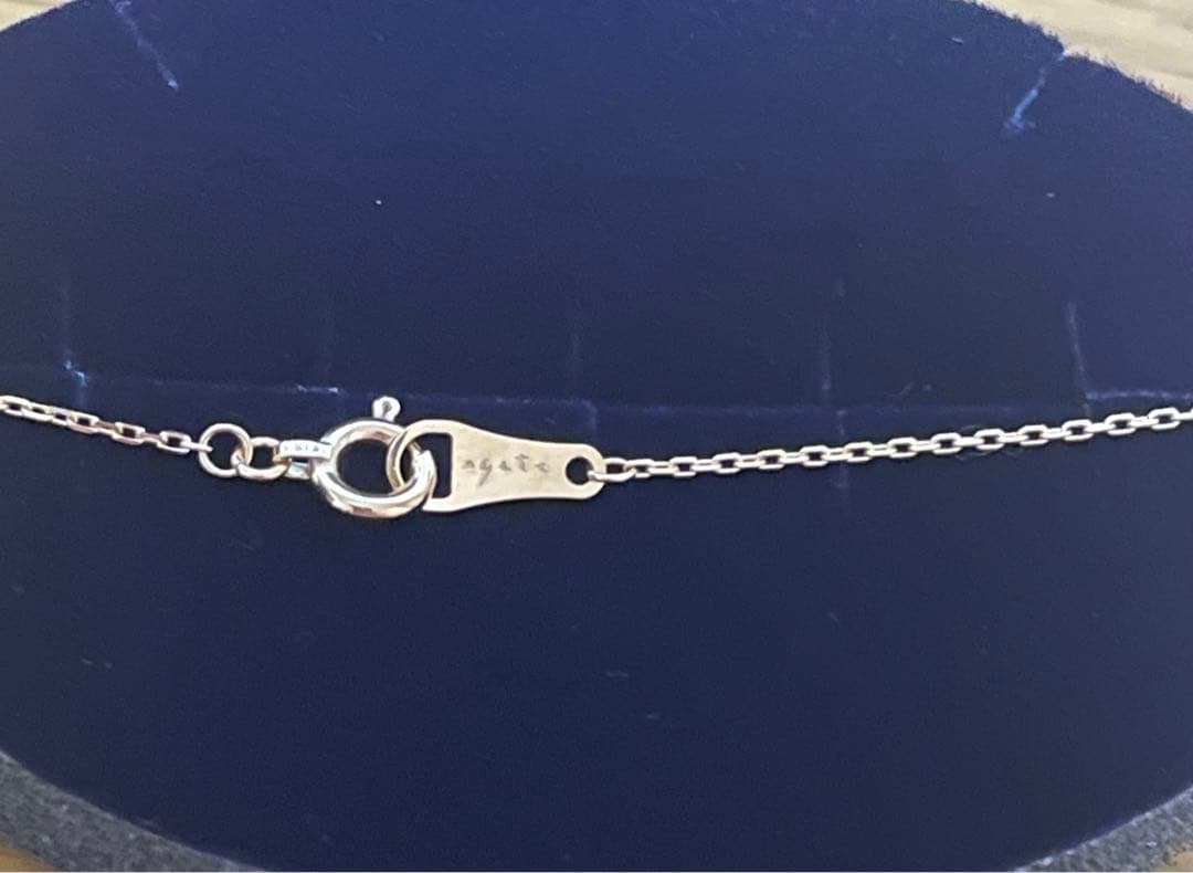 agete Classic Opal Necklace with opal and diamond on K18 K14 chain