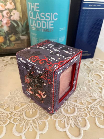 Yu-Gi-Oh Display-Equipped Red-Eyes Deck Case with Dice Roller — Japanese