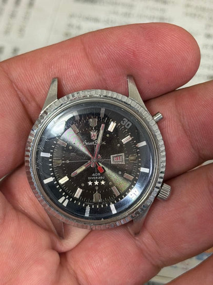 ORIENT サーフィンダイバー 手巻時計 スリースター 25石 Manual Men's Watch — Japanese