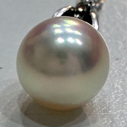 Mikimoto pearl necklace featuring 6.7mm pearls on a 40cm K18WG white gold chain