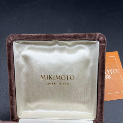 MIKIMOTO silver pearl necklace approximately 39-40cm long with silver clasp and round pearl pendant