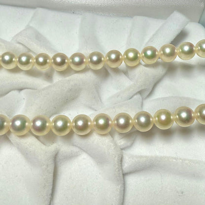 Mikimoto Akoya pearl necklace featuring 7-7.3mm pearls measuring 42cm in length