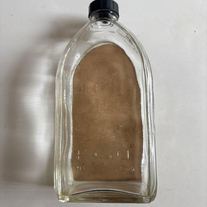 PILOT vintage glass ink bottle 24oz empty transparent glass bottle with Japanese design