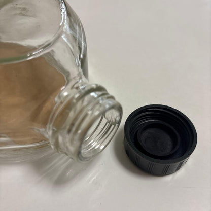 PILOT vintage glass ink bottle 24oz empty transparent glass bottle with Japanese design