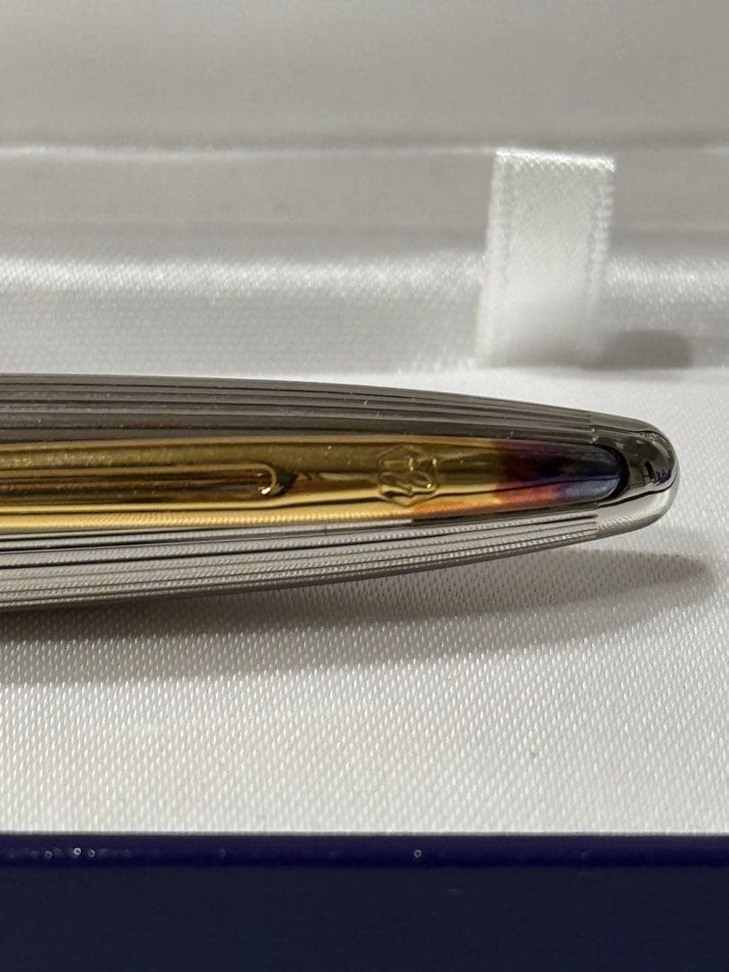 Waterman Paris Carene Deluxe Black and SilverGT fountain pen with dedicated case on white background