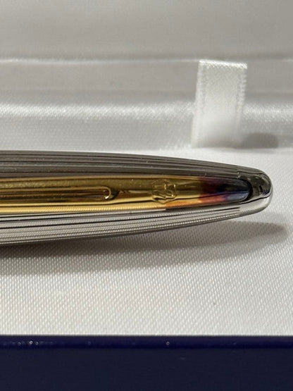 Waterman Paris Carene Deluxe Black and SilverGT fountain pen with dedicated case on white background