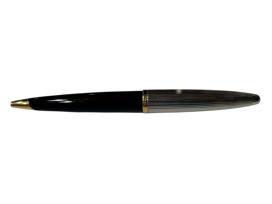 Waterman Paris Carene Deluxe Black and SilverGT fountain pen with dedicated case on white background