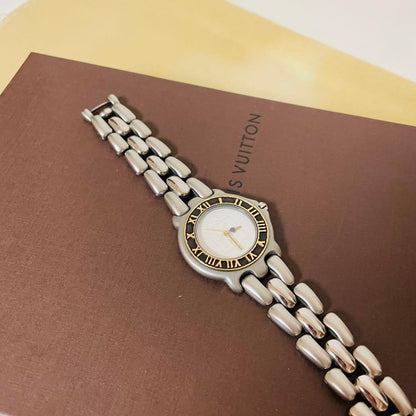SEIKO Presage Gold Mysterious Ancient Script Quartz Men's Watch — Japanese