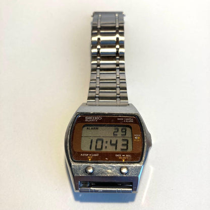 SEIKO Vintage Digital Multi-Alarm Quartz Men's Watch — Japanese