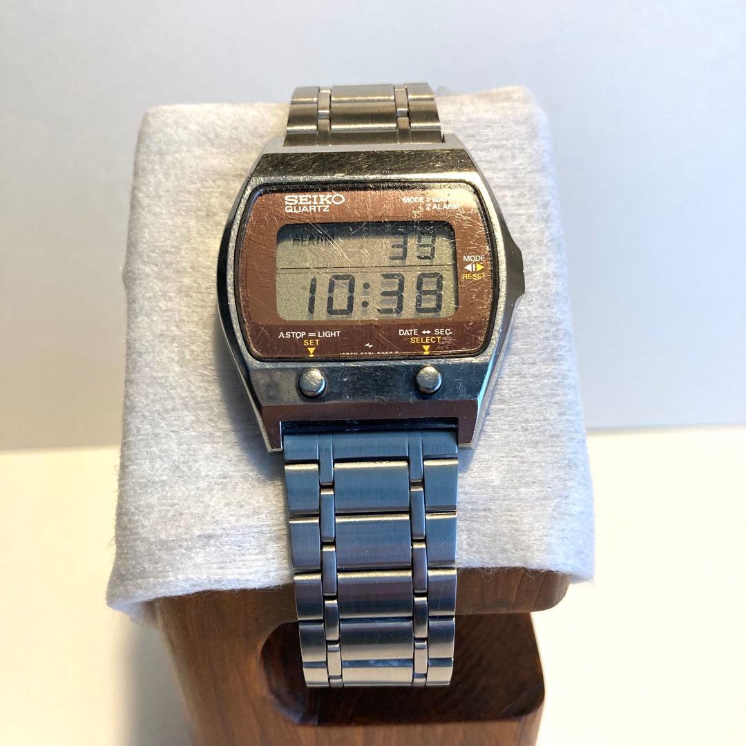 SEIKO Vintage Digital Multi-Alarm Quartz Men's Watch — Japanese