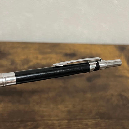 Discontinued PILOT Hi-Mecha Holder H-2005 mechanical pencil 0.5mm showing worn HB inscription and clear markings