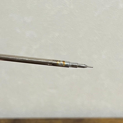 Discontinued PILOT Hi-Mecha Holder H-2005 mechanical pencil 0.5mm showing worn HB inscription and clear markings