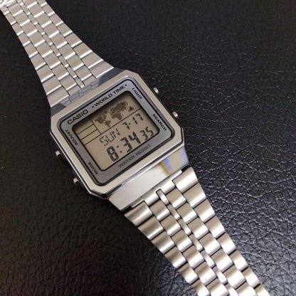 CASIO World Time Digital Quartz Men's Watch — Japanese
