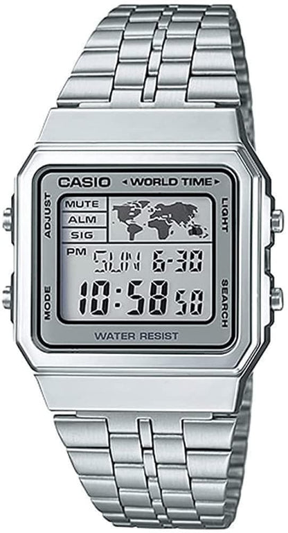 CASIO World Time Digital Quartz Men's Watch — Japanese