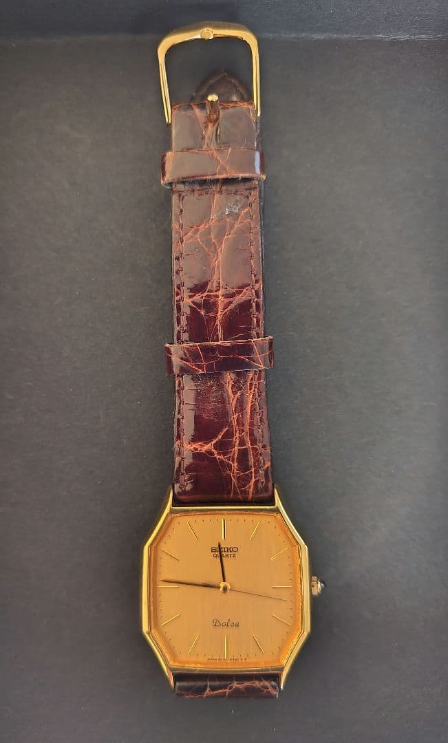 SEIKO Dolce Gold Vintage V157-0BX0 Quartz Men's Watch — Japanese