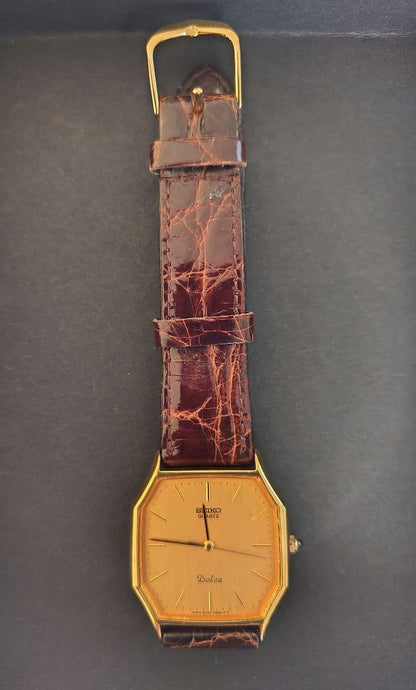 SEIKO Dolce Gold Vintage V157-0BX0 Quartz Men's Watch — Japanese