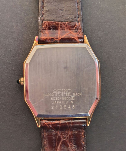 SEIKO Dolce Gold Vintage V157-0BX0 Quartz Men's Watch — Japanese