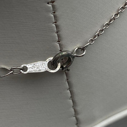 Silver 925 Takashi pearl necklace with double heart motif and adjustable hook clasp