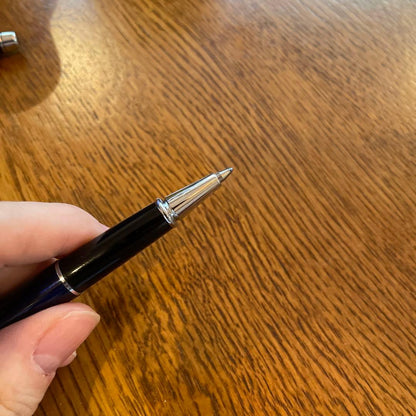 CROSS Royal Blue Cap-Type Ballpoint Pen No.53 with a single ink color and smooth writing tip