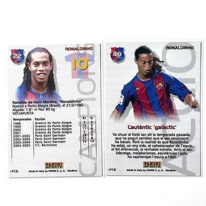 Ronaldinho Panini 2004 Barcelona Championship Celebration — Japanese