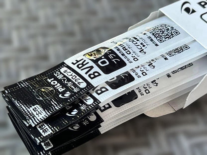 Pilot ballpoint pen refill BVRF-8F-B 0.7mm black ink 40 pieces showing full length and diameter