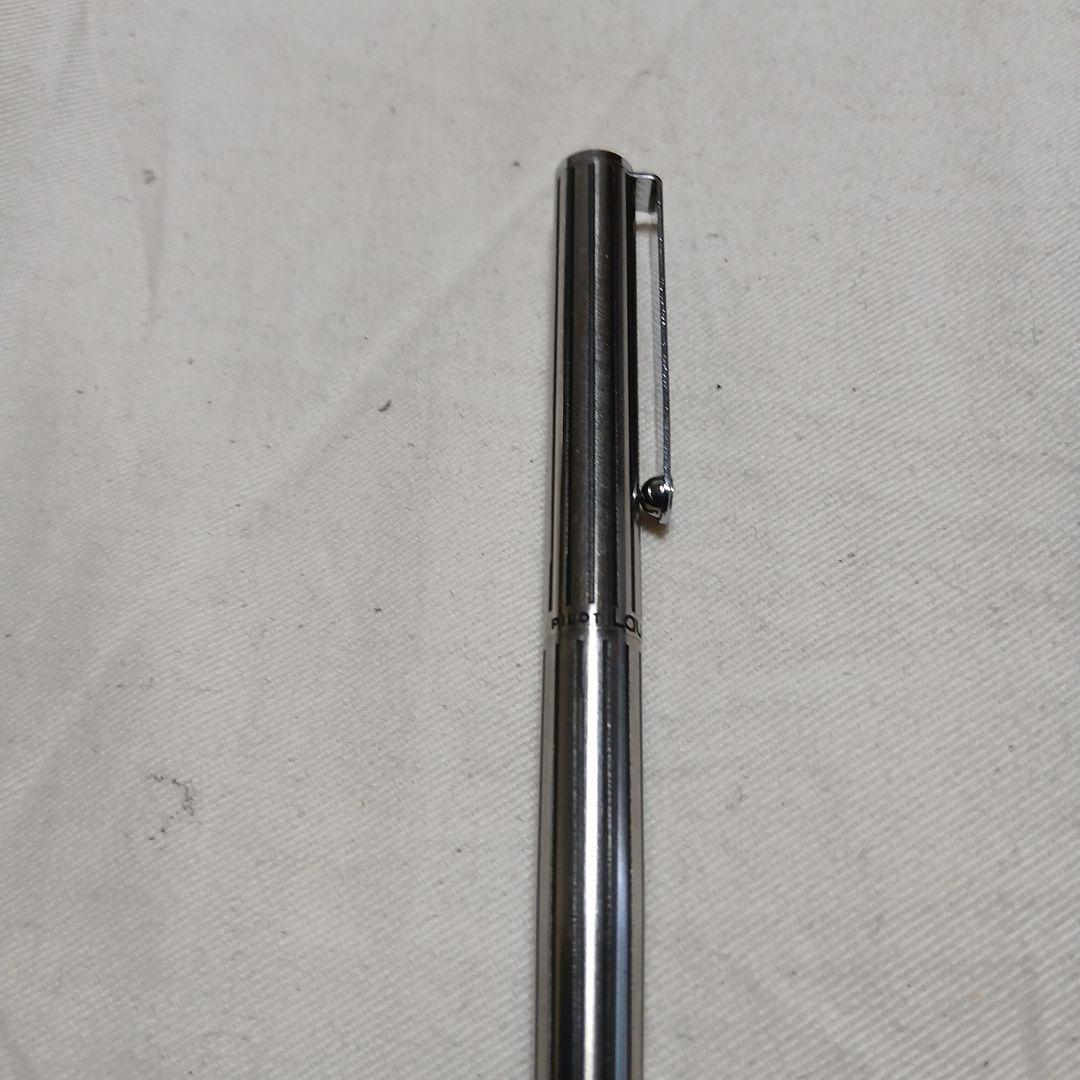 Pilot Ro-Lai ballpoint pen with metal body, engraved stripes, and logo clip